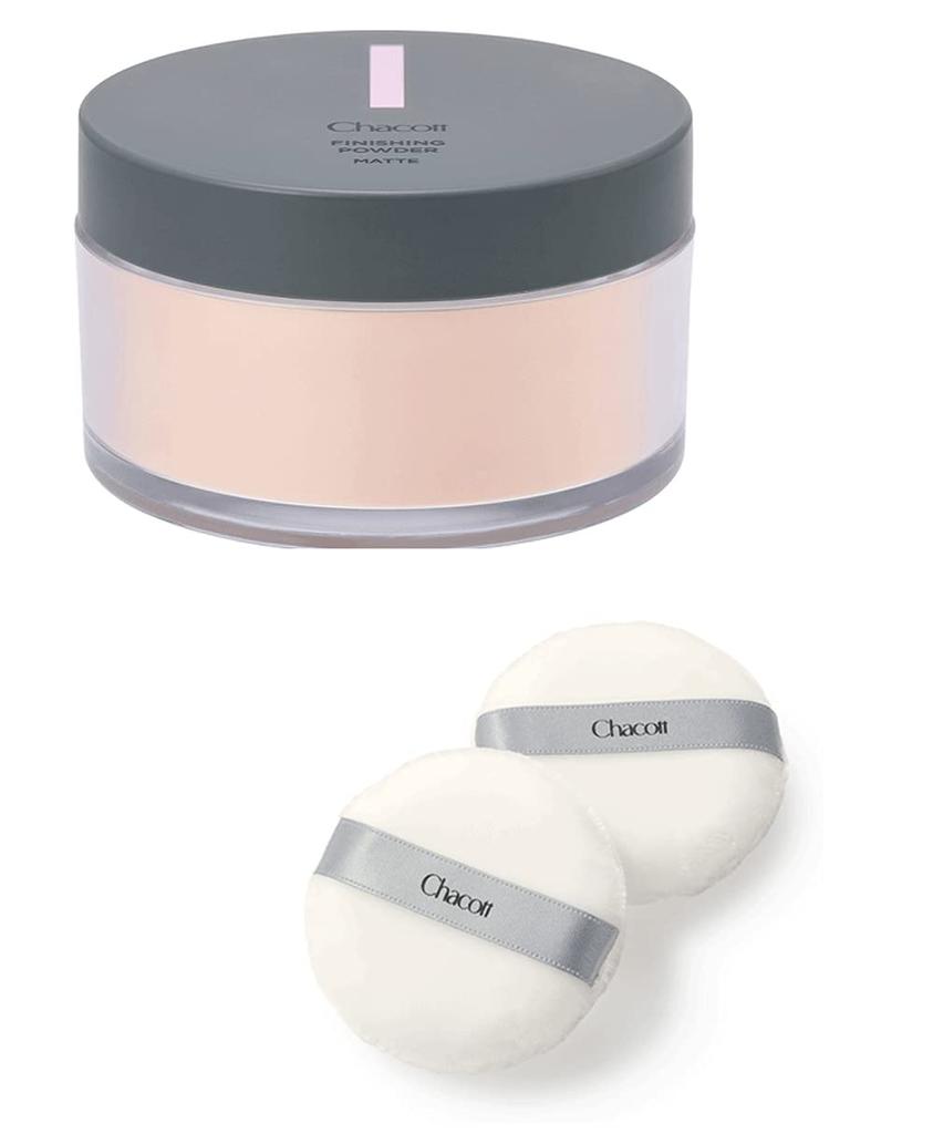 Chacott Chacott Finishing Powder Face Powder Matte Transparency For Women and Men Genderless Cosmetics 761 Natural 30g Set with Exclusive Puff Small