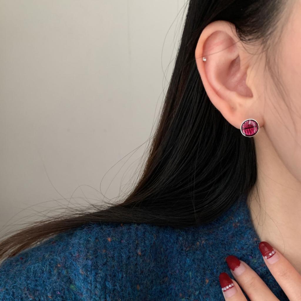 Buy S925 Sterling Silver Drop Glaze Lucky Brand Earrings Female