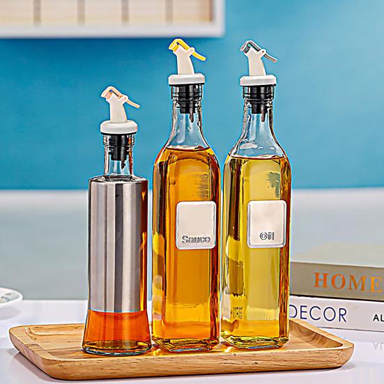 2 Stück Flaschenverschluss Wiederverwendbar Drucktyp Auslaufsicher Mehrzweck Ölflaschenstopfen