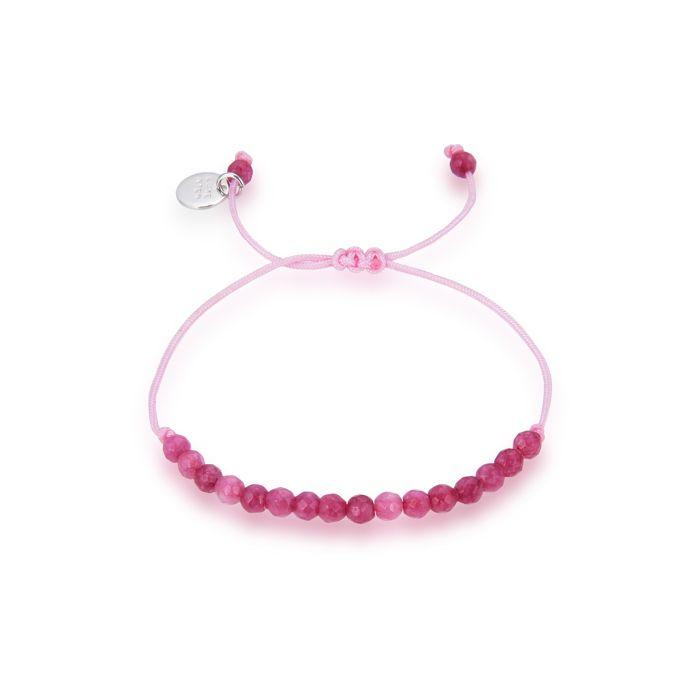 Bracelet - Luxenter - Aquisa - Argent 925 - Jade Fuchsia - Plaqué Rhodium