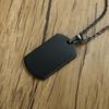 Engraved Standard Military Dog Tag Blanks Stamping Dogtag Pendant Stainless Steel Men Women Charm Plain Jewelry