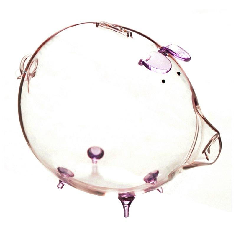 Piggy Bank Glass Piggy Bank Clear Money Pot Decorative Saving Pot Lovely Money Box For Decor Gift Home Kids
