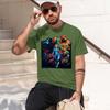 Virginia Aran Metroid Samus Returns 2026 fashion heavyweight hot selling retro printed pattern fun round neck T-shirt for da
