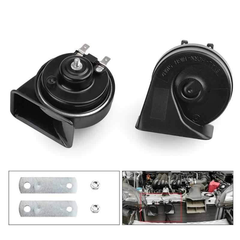 12V Car Horn, 410DB Car Snail Horn, Air Horn, Waterproof Motorcycle Modification, for Motorcycle Boats Trucks