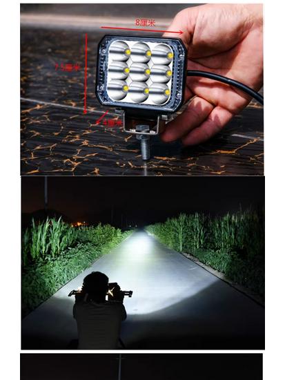 Super Bright LED Headlights for Electric Vehicles & Motorcycles, High/Low Beam, 12V