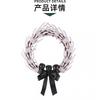 Halloween Skeleton Hand Door Wreath Black Bow Ghost Yard Party Decoration