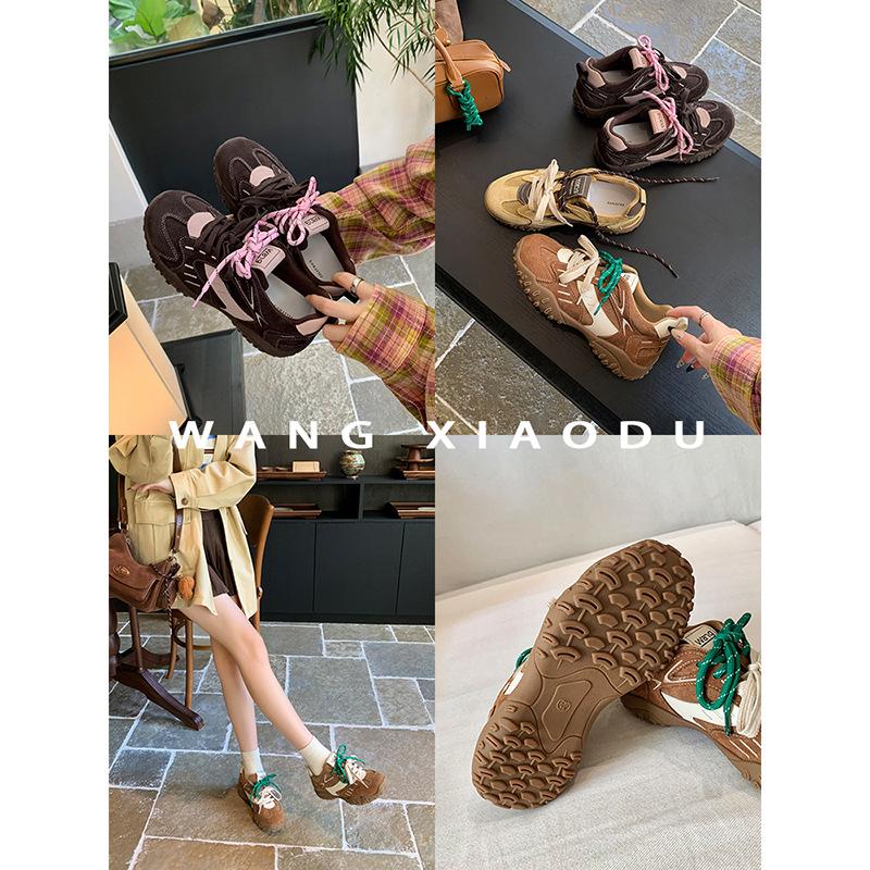 Cowhide version~ Cat's claw German training shoes retro inner height-increasing sports shoes women's 2025 autumn and winter new velvet Forrest G