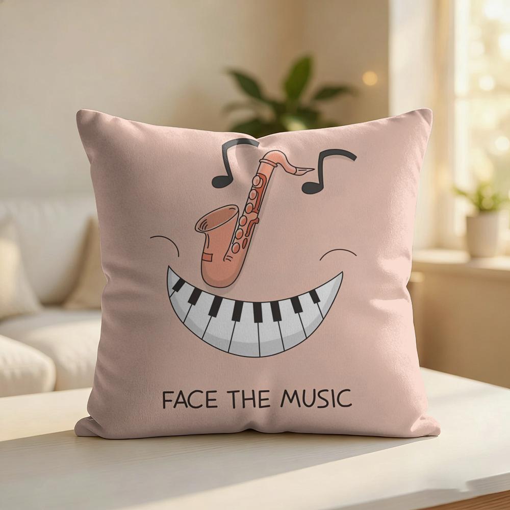 Funny Fancy Abstract Ins Art Cushion Cover Silky Short Plush Invisible Zipper Dustproof Sofa Pillow Case For Home Decor