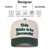 Unisex Take Risks To Be Successful Embroidery Baseball Caps Adjustable Casual Hats Spring and Autumn Outdoor Sunscreen Hat