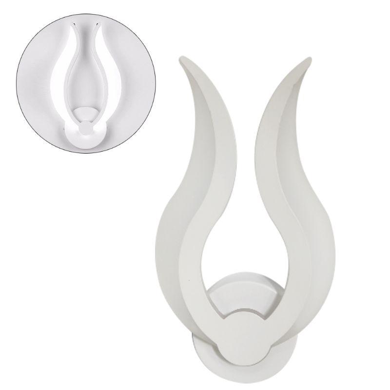 

Светодиодный светильник, современный настенный светильник, акриловое бра 12 Вт, AC80-265 В, форма пламени, для ванной комнаты, спальни, гостиной, прихожей, художественное оформление