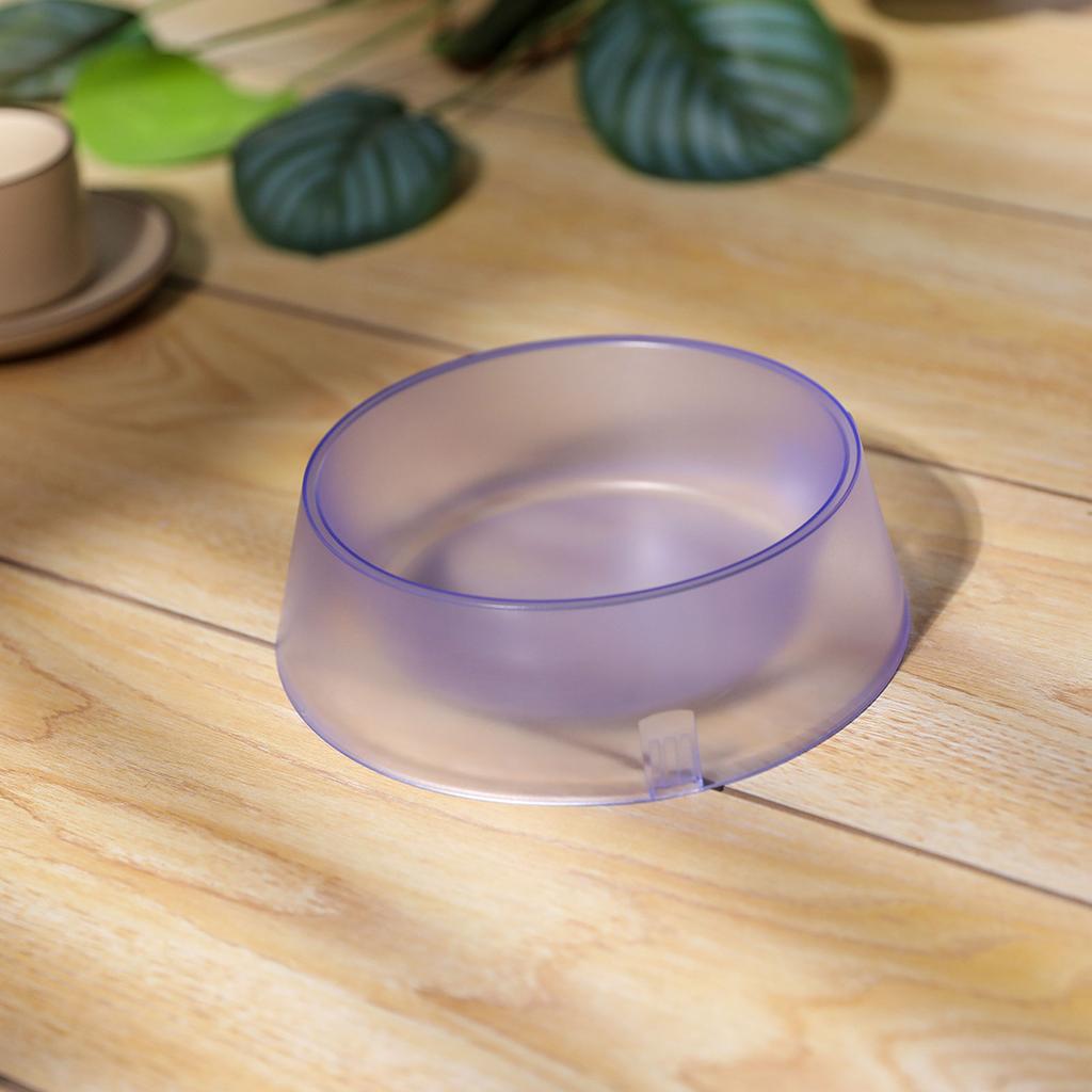 Pet Bowl Cat Clear Feeding Bowl Food Feeder Water Drink Dispenser Dog Supplies