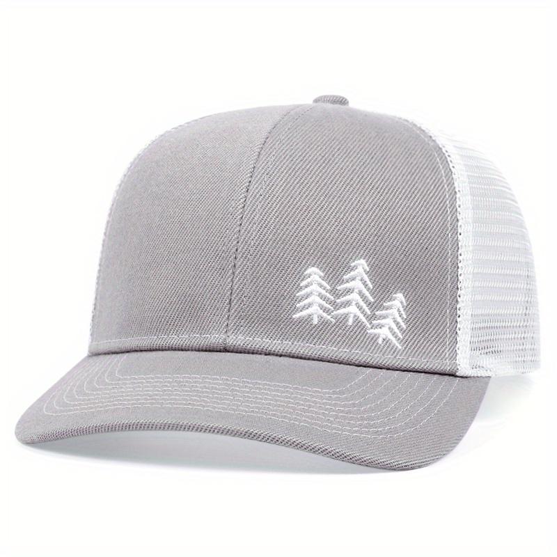 1pc Stylish Women's Baseball Cap Outdoor Sports Sun Protection Hat with Embroidered Detail, Breathable Mesh Back, Adjustable Snap Closure