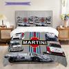 Martini Stripes Elegance Three-piece set (1 * duvet cover + 2 * pillowcase, without core) 2D Flat Christmas birthday gift Duvet cover and pillowcase