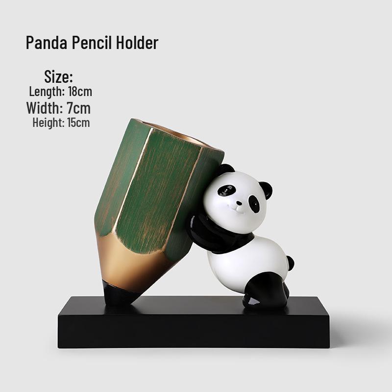 Creative Panda Pencil Holder - Cute Desk Ornament & Gift for Kids and Friends, Ideal for Birthday Decorations
