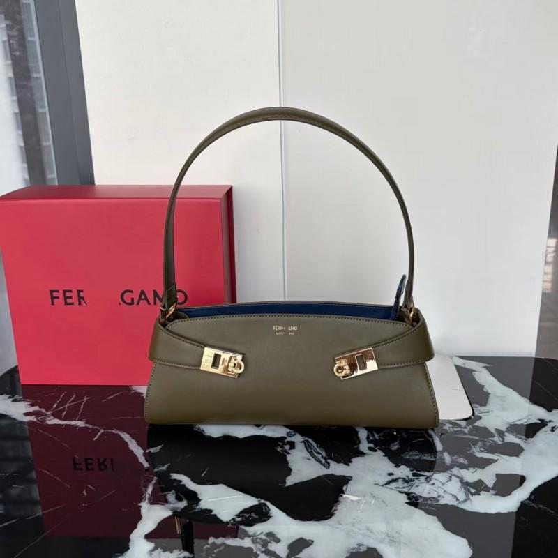 Womens Luxury Small Leather Tote Bag - Crossbody Shoulder Handbag Daily Commute Minimalist Style