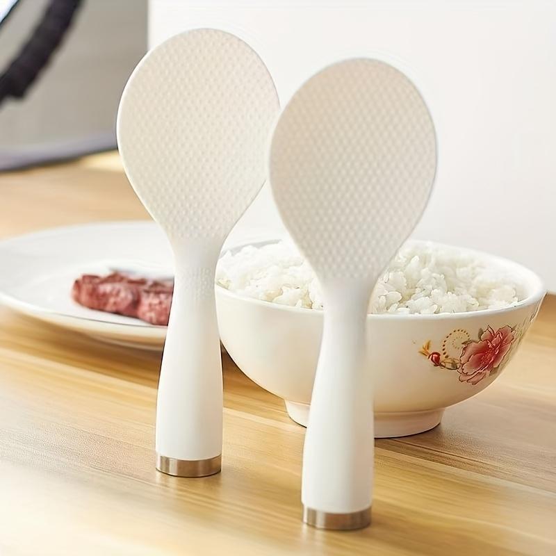 1PC Multifunctional Vertical Rice Spoon Can Stand Non-stick Rice Spatula Household Kitchen Electric Pot Plastic Rice Spoon