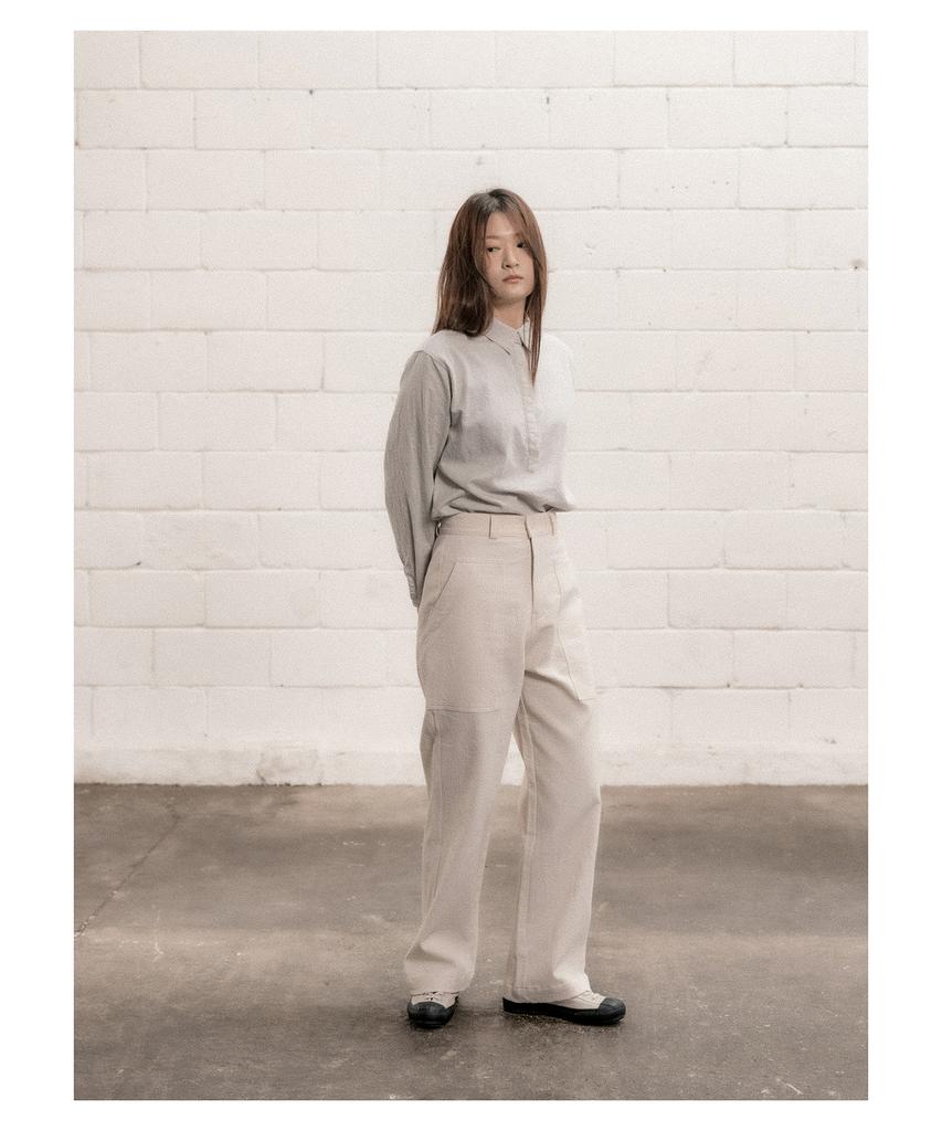 COTTON BELL Cotton Fatigue Pants - Ivory