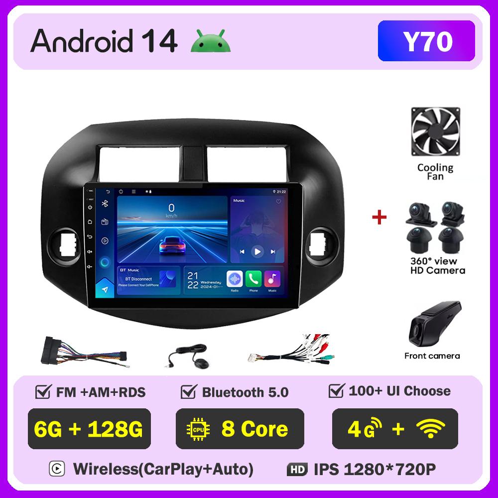 For Toyota RAV4 RAV 4 2005-2013 Car Radio Player Car Carplay Screen Autoradio Mirror Link Car Intelligent Systems Touch Screen