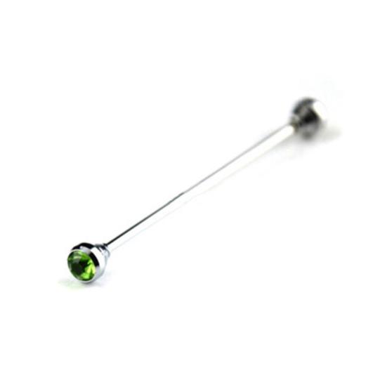 Men's Formal Shirt Collar Pin Rhinestone Bar Clasp Clip Barbell Lapel Stick