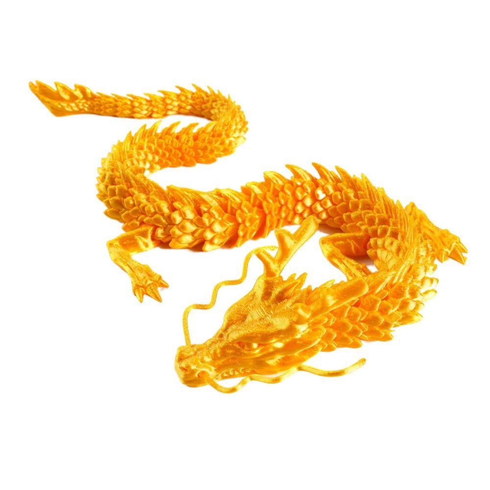 3D Articulated Chinese Dragon Long Chinese Dragon Ornament Joint Movable Dragon Model  Office