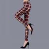 Karierte Leggings für Damen, sexy Hosen, Push-Up-Leggings, modische Fitness-Leggins, Übergröße, Hose mit hoher Taille