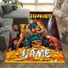 Goonies Adventure Begins Personalized Name Area Rug Perfect for Dormitory Outdoor Game Room Dining Room Anti-slip Rug Anime Office Decor