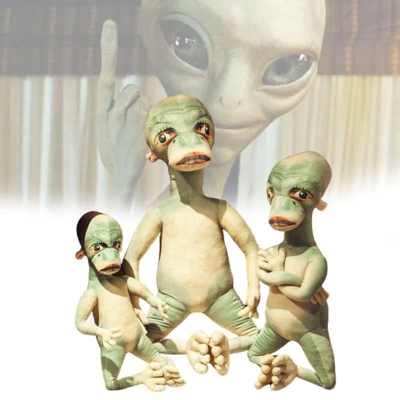Creative Alien Plush Pillow Funny Doll Prank Toy Soft Crystal Plush Birthday Gift