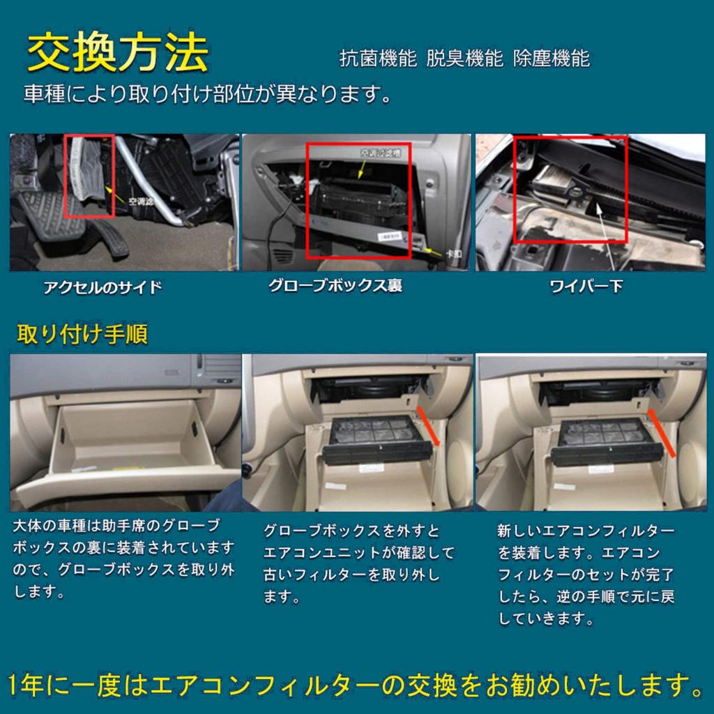 HooMoo 88548-26070 Toyota Hiace 200 Series Air Conditioner Filter, Special 5 Layer Construction, Replacement