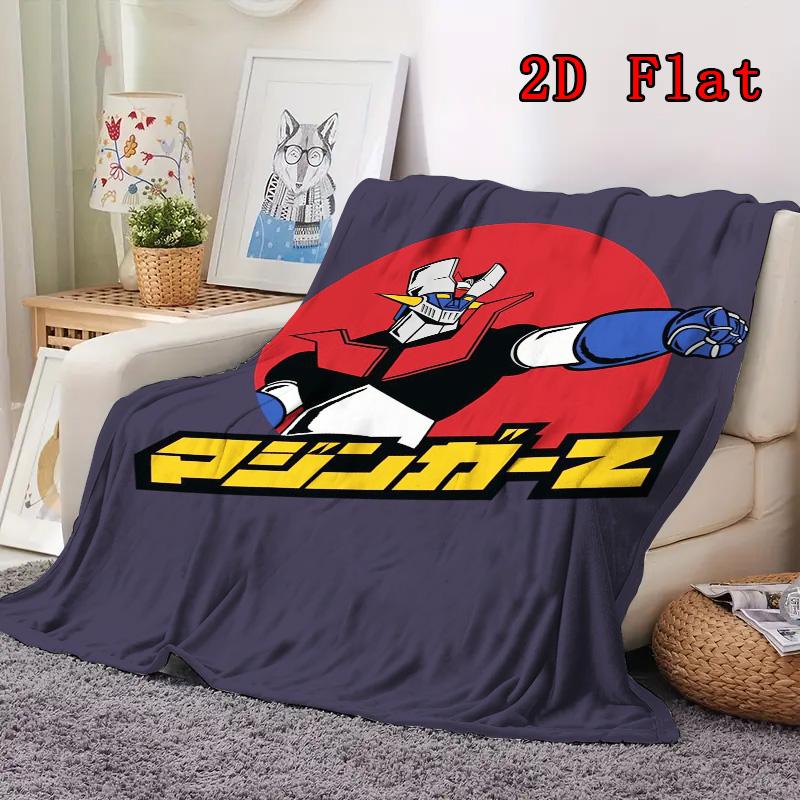 Mazinger Z 2D Flat Pattern Flannel Blanket High quality All Seasons Warmth and Comfort Perfect for Christmas Gifts.DMT0925403