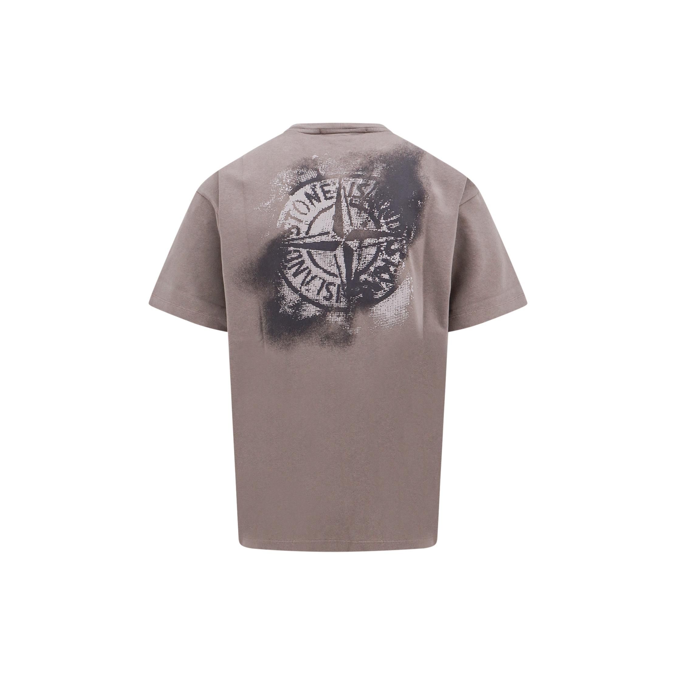 

Stone Island Camo One Print T-Shirts Dove Grey Men Tops 80152RCE6-V0092 XXXL