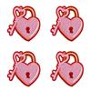 10PCS/lots Valentine's Day Embroidered Patches Pink Love Heart Patch Iron On Patches For Clothing Holiday Decoration Gift DIY