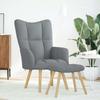 VidaXL Recliner Chair with Footrest Light Grey Fabric, Chair, Recliner, Fabric Recliner, Chair of 4016778