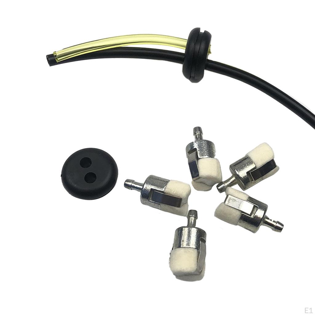 Pack of 7 506742601 Grommet with Fuel Lines Filters for , Grass Eater Edger Blower Accessory