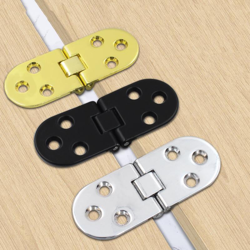 1PC Flush Hinges 180 Degree Cabinet Hinges Door Cupboard Semicircle Hinges Furniture Accessories Home Hardware