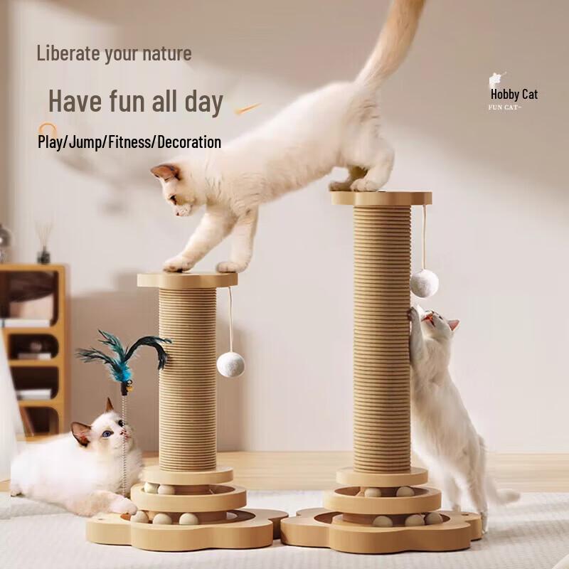 Langlebiger Sisal-Kratzbaum für Katzen