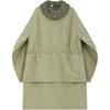 WE11DONE FW24 Wide Collar Solid Color Zipper Long Sleeve Drop Shoulder Cotton Jacket Men Jackets Khaki WD-JK3-24-088-M-KK