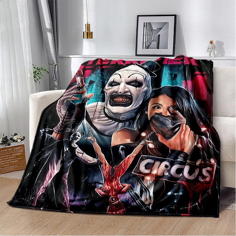 29 סגנונות טריפייר סרט אימה מתנת ליל כל הקדושים שמיכת קטיפה רכה, שמיכת פלנל לסלון חדר שינה מיטה ספה כיסוי