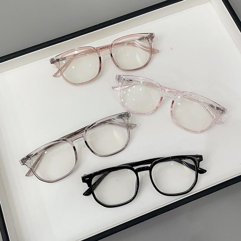 3Pcs Anti-Blue Light Glasses For Women With Regular Eyeglass Frame Finished Retro Flat Light Frame