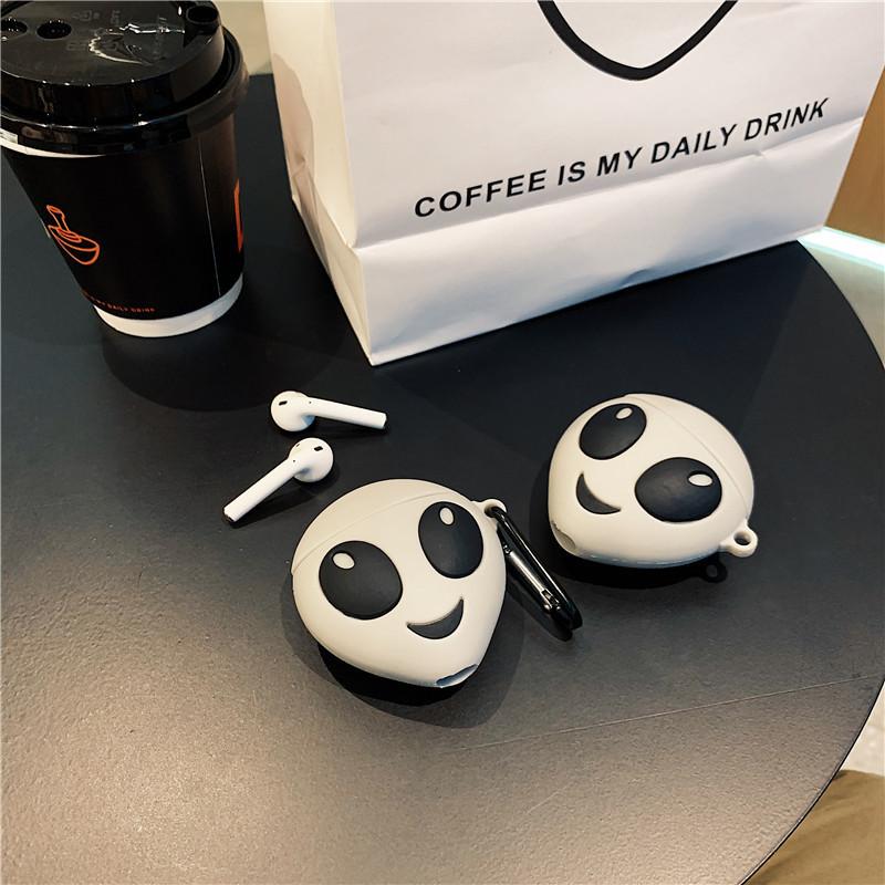 Luminous ET Alien AirPods 1 Protective Case Silicone Bluetooth Wireless Headset Protective Case Anti-drop Cartoon