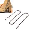 3.28ft Star Rhinestone Trim Chain 0.4in Width   Cuttable Colorfast Sew On Iron Rhinestone Claw Chain for Decoration Sewing