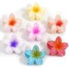 Flower Claw Clip Women Hawaiian Girl Hair Accessories Flower Ponytail Clip Clamp Barrettes Hairpin Summer Beach Jewelry