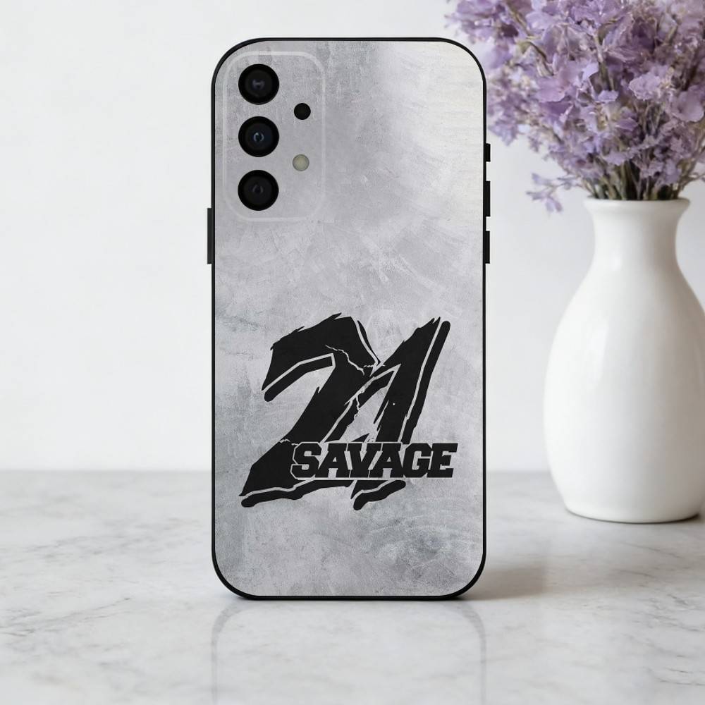 

Cool Rapper 21 S-Savage-E Phone Case For Samsung Galaxy A73,A72,A71,A70,A53,A52,A51,Soft Silicone Black Cover Samsung a21s