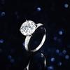 Classic Four Claw S925 Silver Ring 5ct Moissanite Ring Female Double Row Diamond Ring Engagement Ring Wedding Ring Gift for Girlfriend