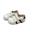 Retro bequeme flache Damen Herbst neue vielseitige höhenerhöhende weiße Schuhe Shell Head Freizeitschuhe