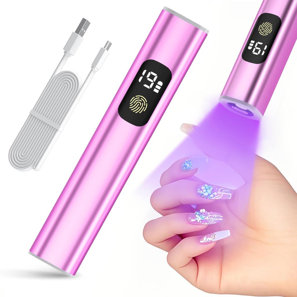 DianaBeauty UV Led Nail Lamp Portalbe Lamp for Nail Rechargeable Nail Dryer with Touch Screen and Two Timer Modes Nail Tools