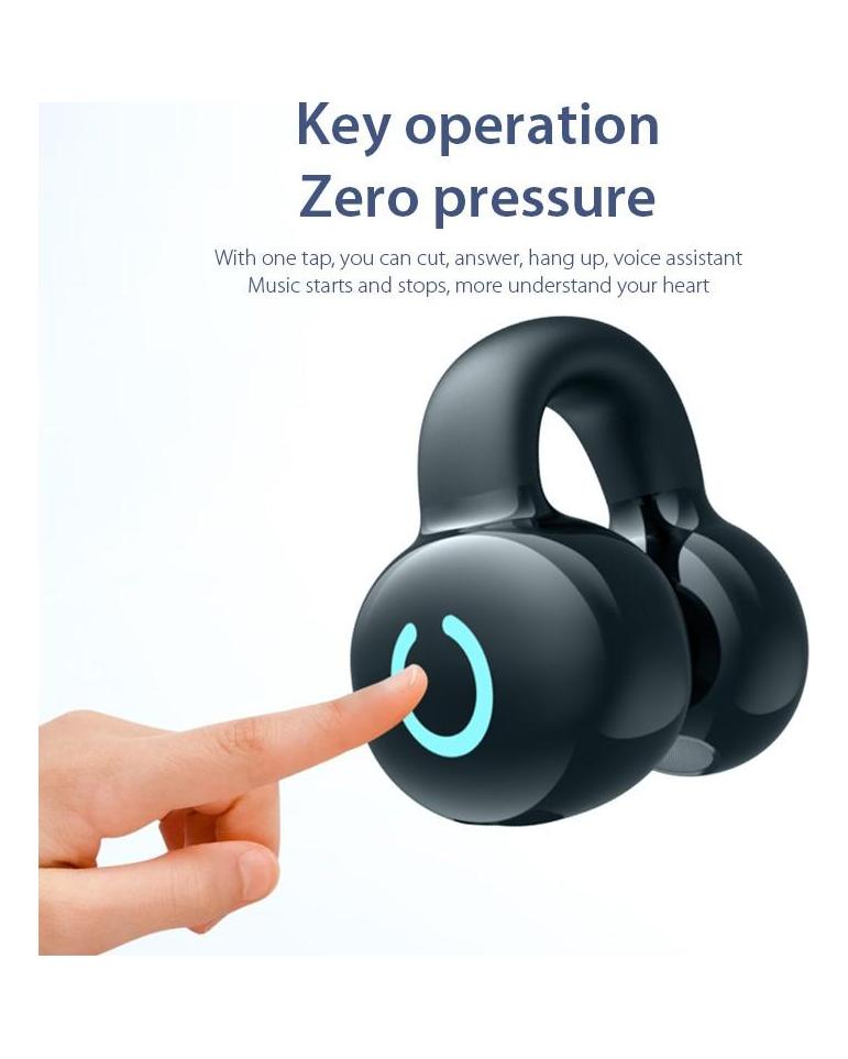 VAORLO Business-Kopfhörer mit langer Standby-Zeit, Bluetooth 5.3, Luftleitung, Freisprechen, Einohr-Headset für alle Smartphones