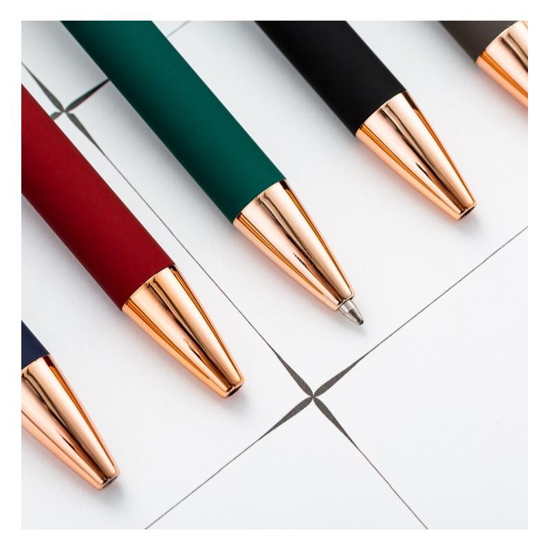 Długopis Metalowy Tusz Czarny Touch Pen Soft Touch Do Ekranów Czarny Modny
