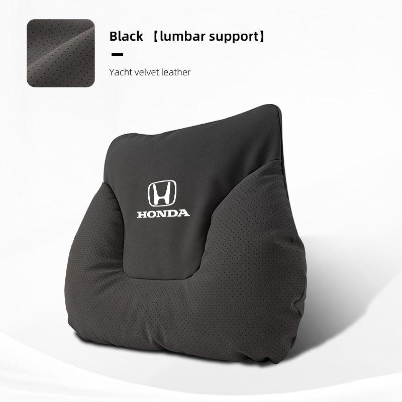 QEJMX1 U-shaped Car Headrest Auto Seat Neck Pillow Waist Pillow Set For Honda Civic Accord Crosstour Spirior Odyssey Avancier UR-V CR-Z