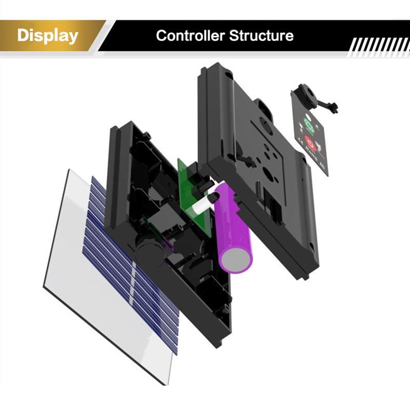1 Set 3.7V 1200Mah Led Light String Control Box With Remote Control Solar Panel Controller For Led String Strip Lamp Charging