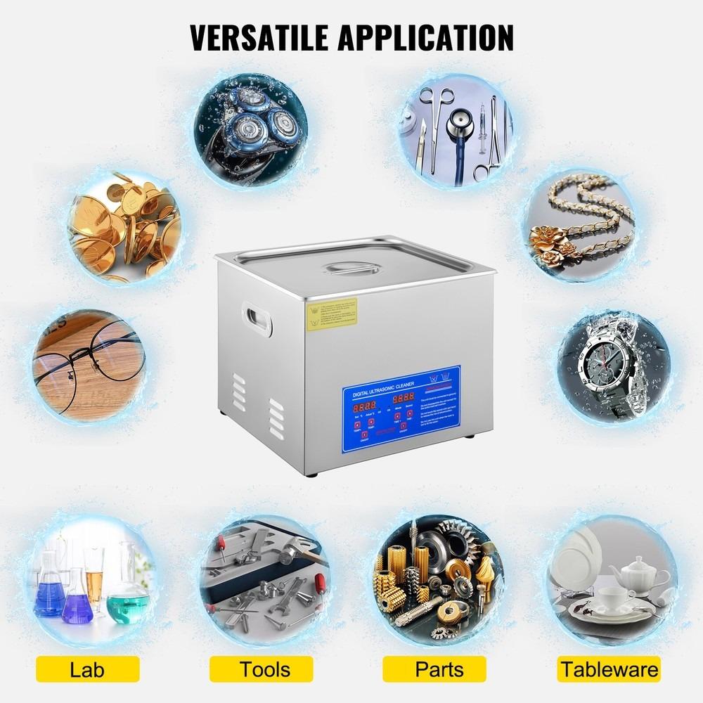 15L Ultrasonic Cleaner with Timer Heating Machine Digital Sonic Cleaner